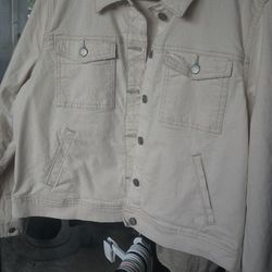 LG. Beige jean Jacket $10