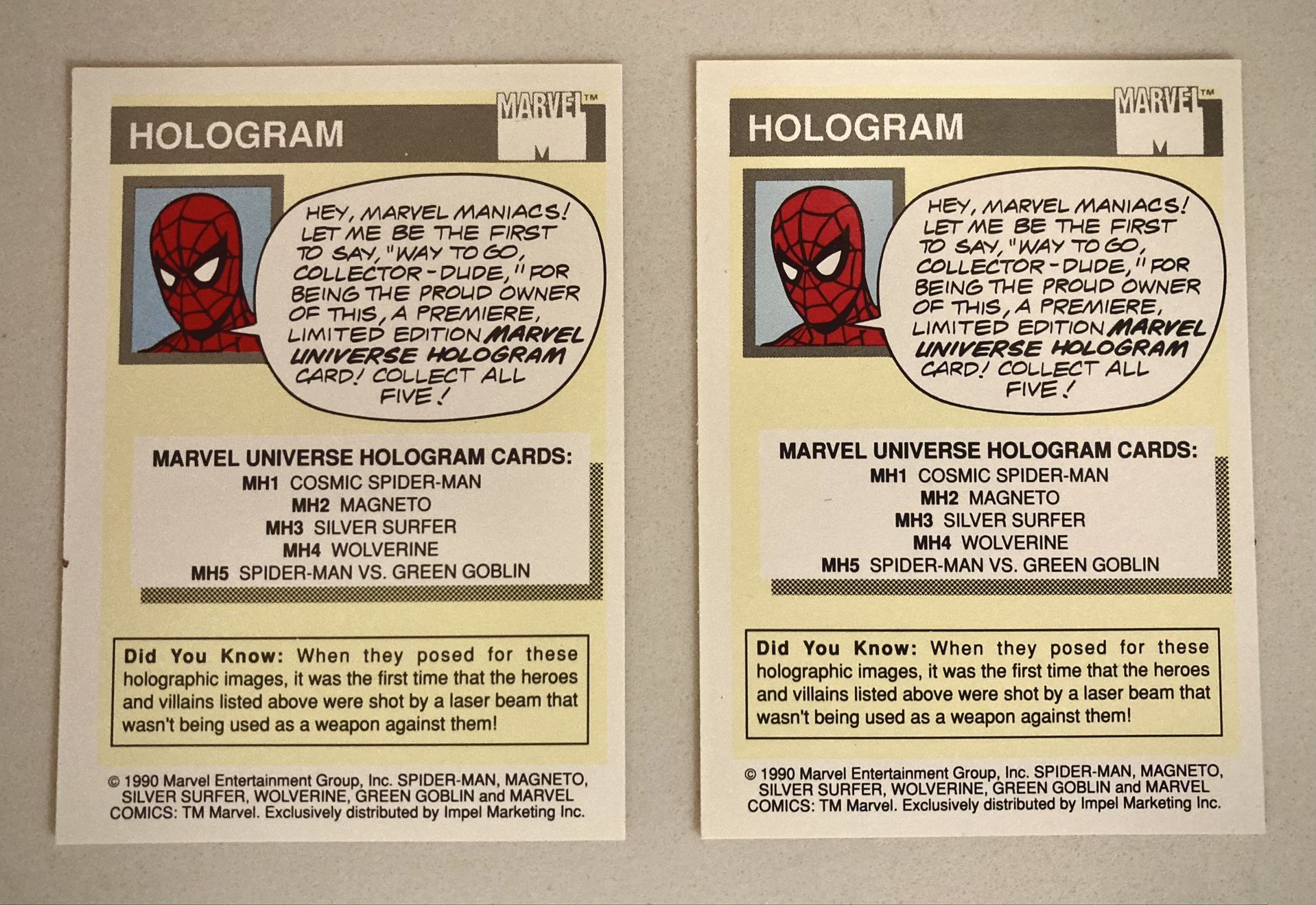 Silver Surfer Hologram Marvel Collectors Card 1990 for Sale in Montclair,  CA - OfferUp