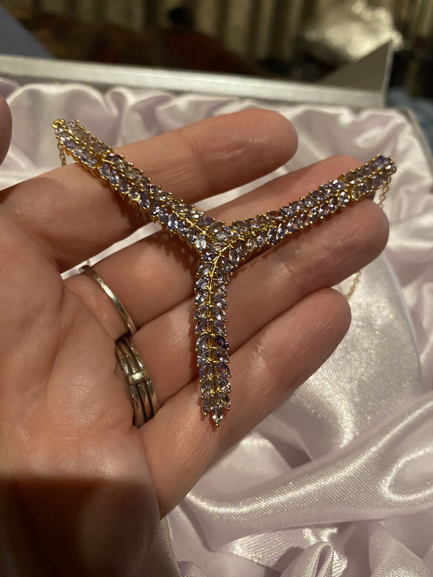 Karis Tanzanite Y-Shaped Necklace -new!