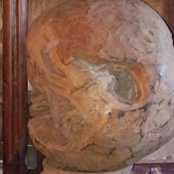 Large Round Piece Of Wood Great Art Work