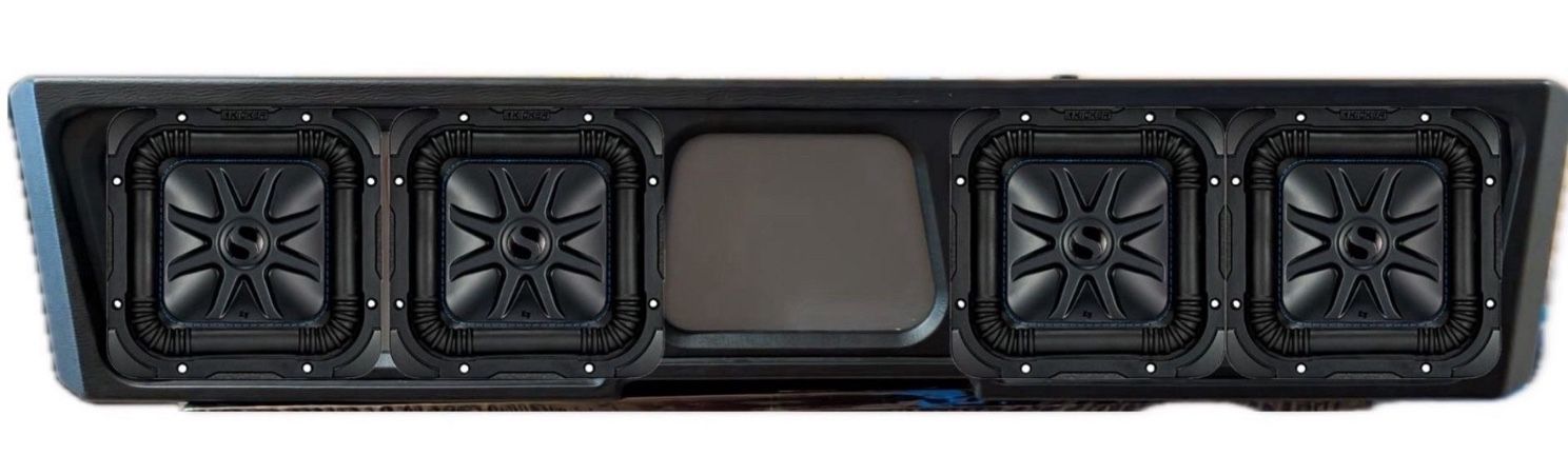 GMC Sierra Chevy Silverado 2019 Up Custom Ported Box With 4 Kicker L7s 8” Subwoofers