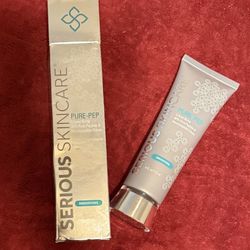 NEW IN BOX Serious Skin Care Pure Pep 30% Peptide Cream Super Jumbo Size 4 Oz PRICE REDUCED<————