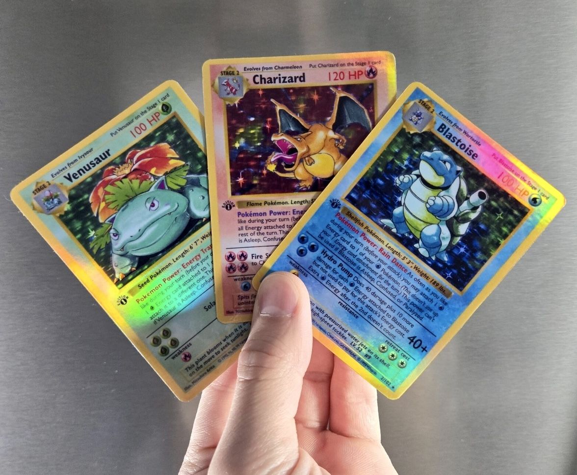 Pokemon Cards Holographic Neon Stickers Cars Waterbottles Laptops Gifts