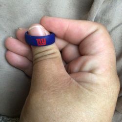 Silicone New York Giants Ring