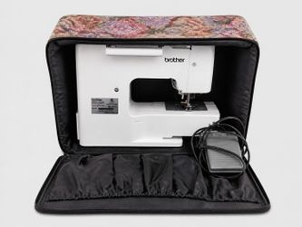 Brother Sewing Machine with Floral Carrying Case — Works Great