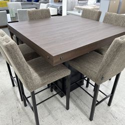 New Brown Dining Table With 6 Chairs