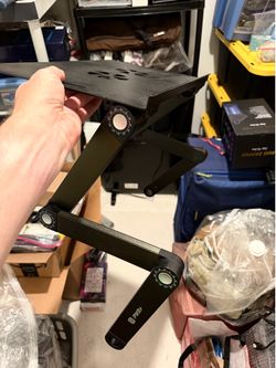 Adjustable Laptop Stand with Dual Cooling Fans – Ergonomic – USB Powered