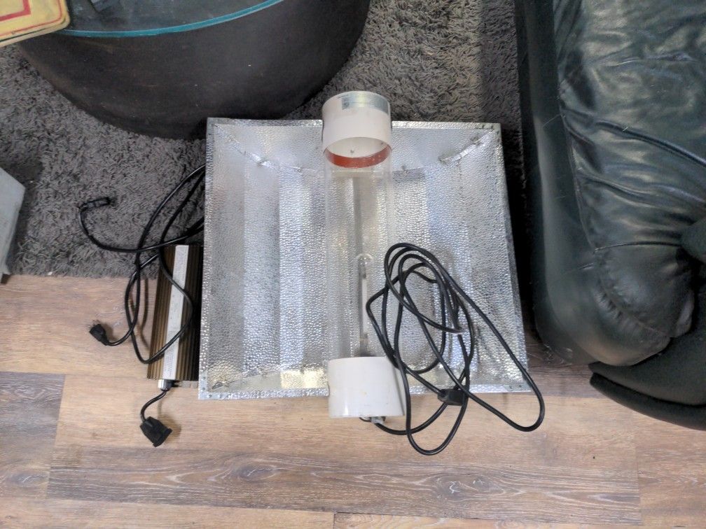 600w Grow Light Digital Ballast Cool Tube Hood MH HPS