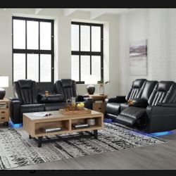 Black Sofa And Loveseat 