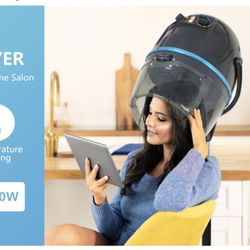 Pro Stand Up Floor Professional Bonnet Hair Dryer 1300W, Black