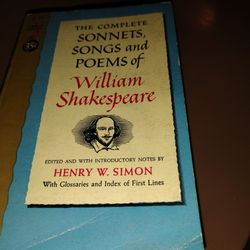 the complete Sonnet songs and poems of William Shakespeare-
