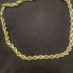 10k Gold Rope Necklace 