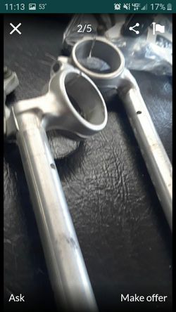 Motorcycle handlebar clip ons