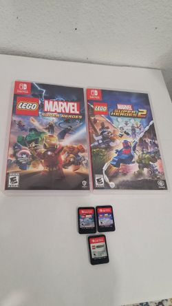 LEGO Marvel Super Heroes 1 & 2 + DC VILLAINS Nintendo Switch Bundle