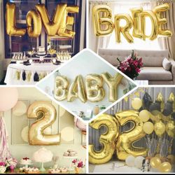 HAPPY BDAY - 40” Metallic Mylar Foil Letter Balloon