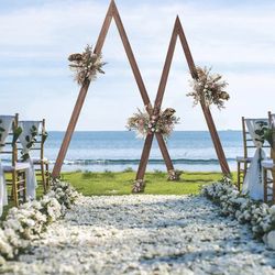 New- Set of 2 Triangular Wedding Arch Set Nesting Outdoor Wedding Parties Archway Stand