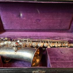 Vintage Alto Sax.   (silver)