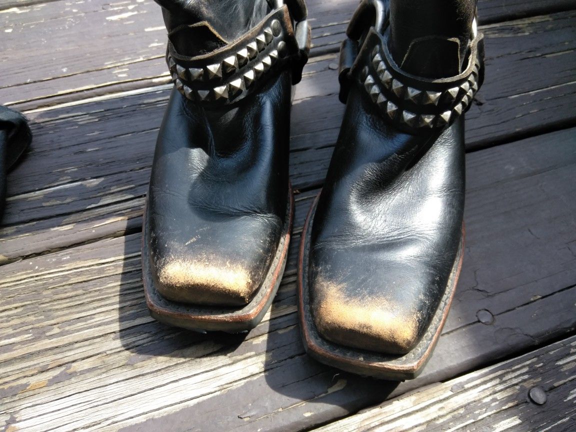 Harley Ankle Boots Studded Size 6.5