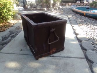 Rusty Metal Chest 1800's Gold Rush Era
