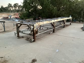 Steel welding fabrication table 5 ft wide x 24 ft long. $1,500.00