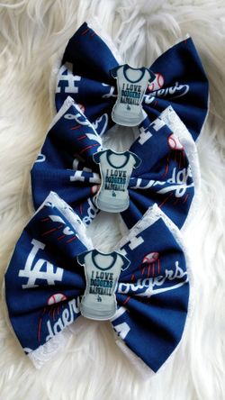 Dodgers hair bows 🎀