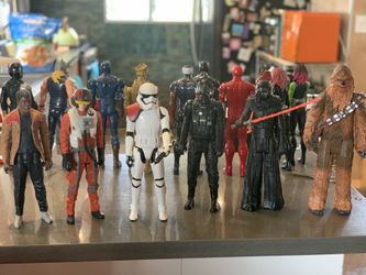 6 Star Wars 12” Action Figures Collectible