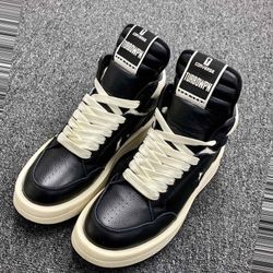 Rick Owens Leather Low Sneakers 19