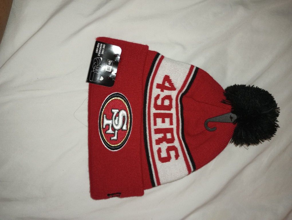San Francisco 49ers Football New Era Unisex Beanie Knit Hat With Pom π₯