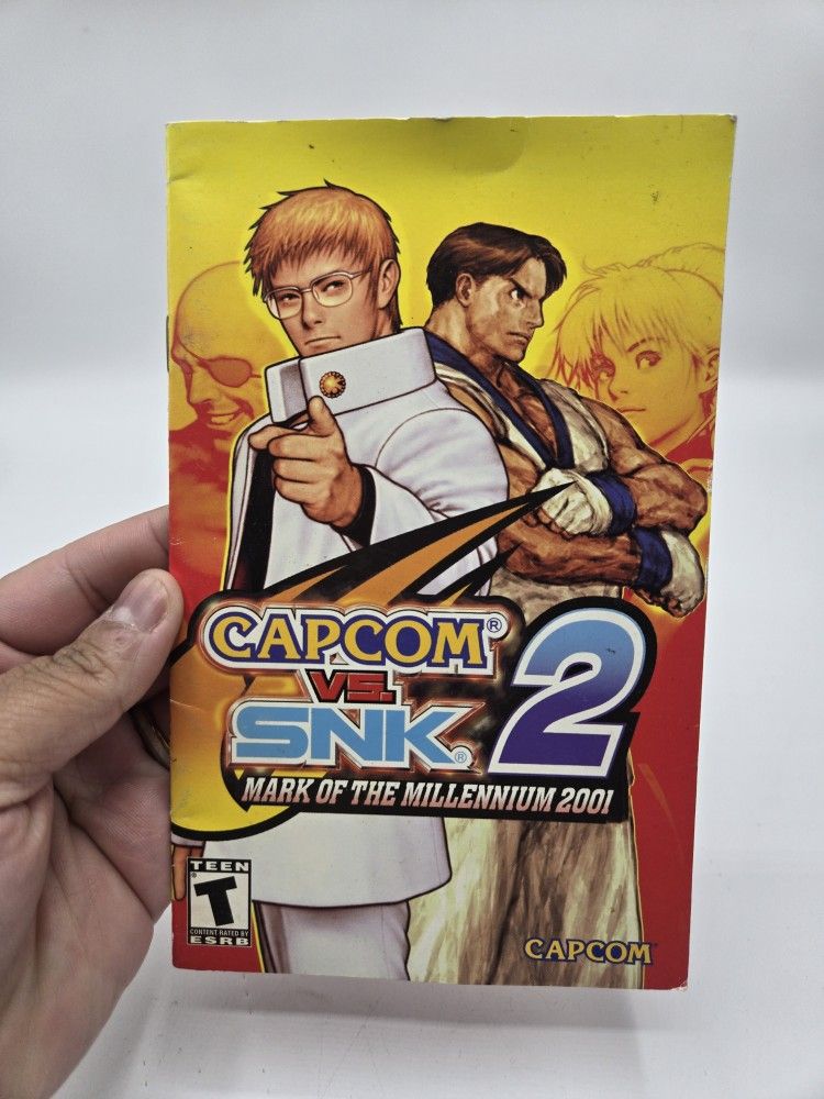 Capcom vs. SNK 2 (Sony PlayStation 2, PS2) Instruction Manual Only