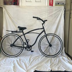 “RAIDERS” themed 29” Single Speed, Coaster Brake Beach Cruiser Bicycle With Brand New Custom Saddle Seat, Ready To Ride