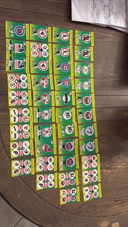 1990 FLEER TEAM STICKERS LOGO ACTION SERIES,  41 CARDs