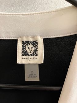 Women’s black-and-white dress