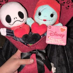 Jack And Sally Valentine Plushie Bouquet 