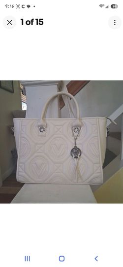 Mario Valentino Quilted Leather Tote Bag