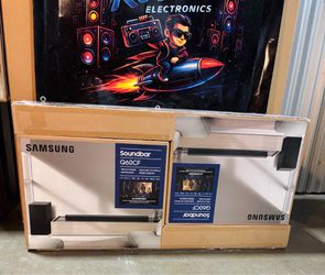 Samsung (Q60CF) Premium Soundbar Home Theater (Dolby Atmos) Sound System w/ Wireless Subwoofer & Q Symphony Audio