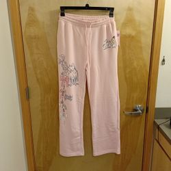 Women's 'The Pink Grinch' Limited Edition Fleece Lined Sweat Pants Size M