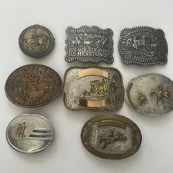 WESTERN STOCK SHOW COLLECTION: VINTAGE BELT BUCKLES