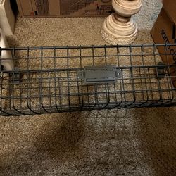 Wall mount wire basket. 6” x 17.5”. 