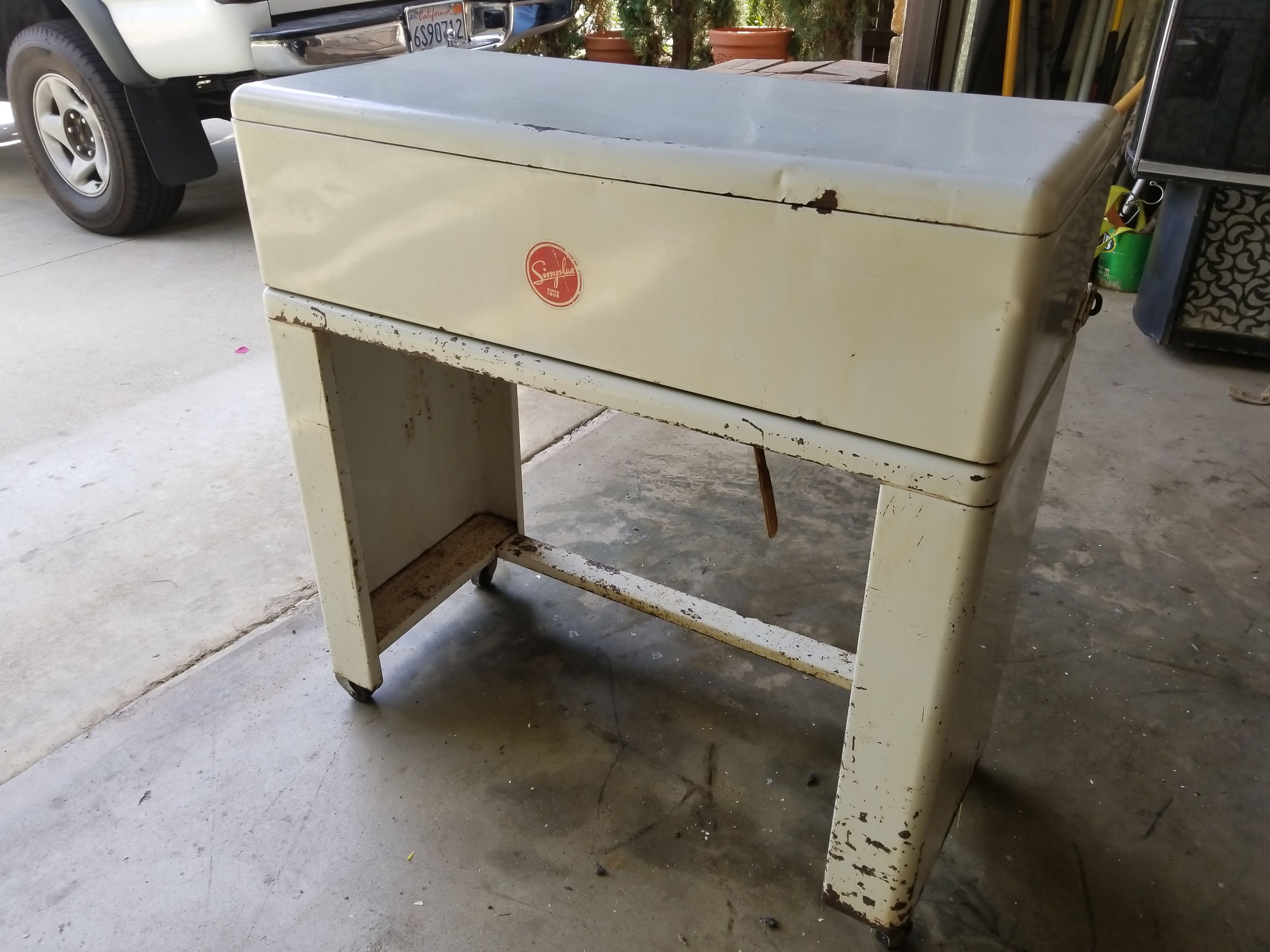 Vintage Simplex Rotary Roller Press Iron