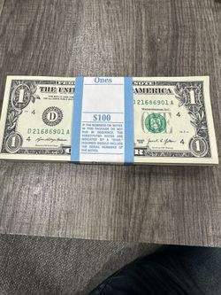 Brand New One Dollar 100 Bills