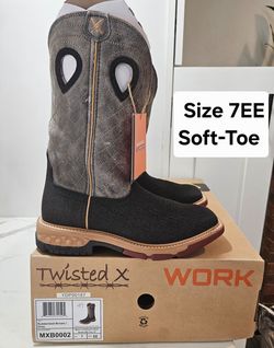 Twisted X Soft Toe Work Boots Size 7