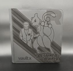 Pokemon Destined Rivals Vault X Binder (Black, 12 Pocket, 480 side-loading slots)