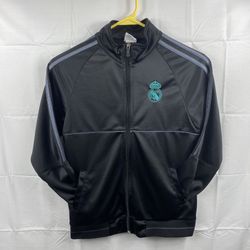 Real Madrid Jacket Jacket Sz.32 Black Grey Strips Long Sleeve