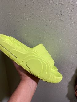adidas Adilette 22 Slides,Solar Yellow Size 12