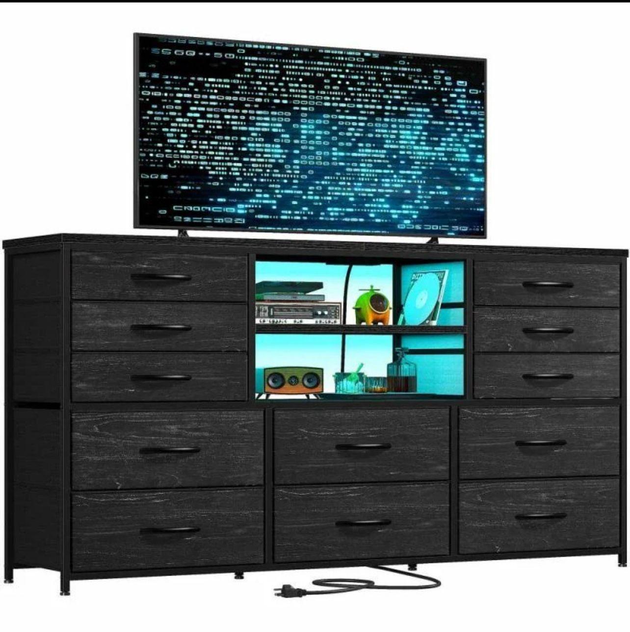 TV Stand For 55'' TV Dresser For Bedroom