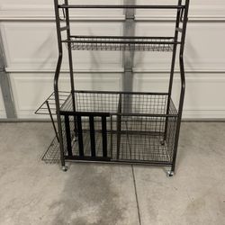 Mythinglogic Sports Equipment Garage Organizer – Rolling Ball & Gear Storage Rack