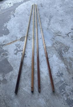 4 Pool Table Cues