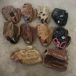 Youth And Adult Baseball Gloves $20 Each Pick Up Only Bird Rock/ Pacific Beach La Jolla