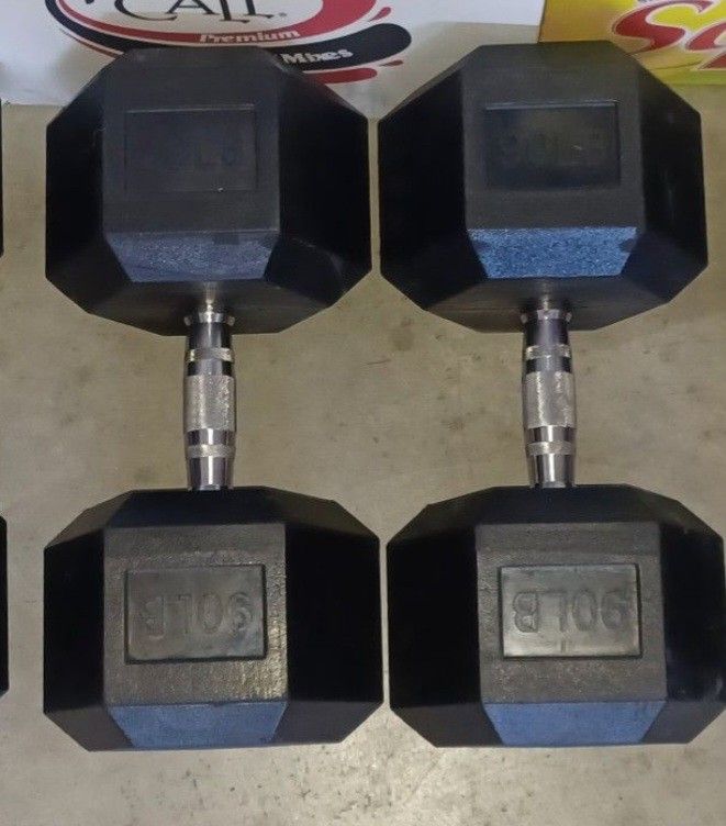Dumbbells Pair Of 90lb