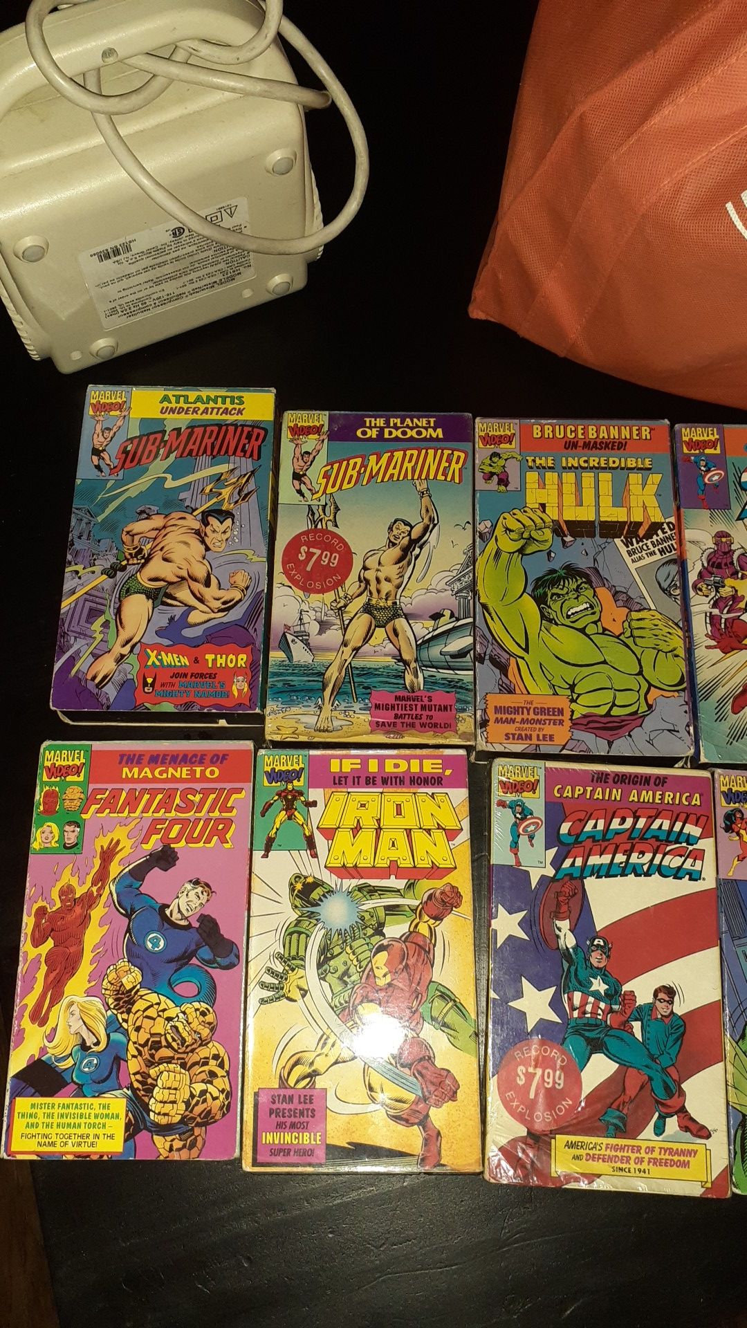 Rare Marvel vhs videos